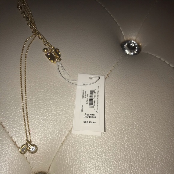 NEW Kate Spade Elegant Edge Dangle Charm Pendant Gold Tone Fashion Necklace - Picture 7 of 10